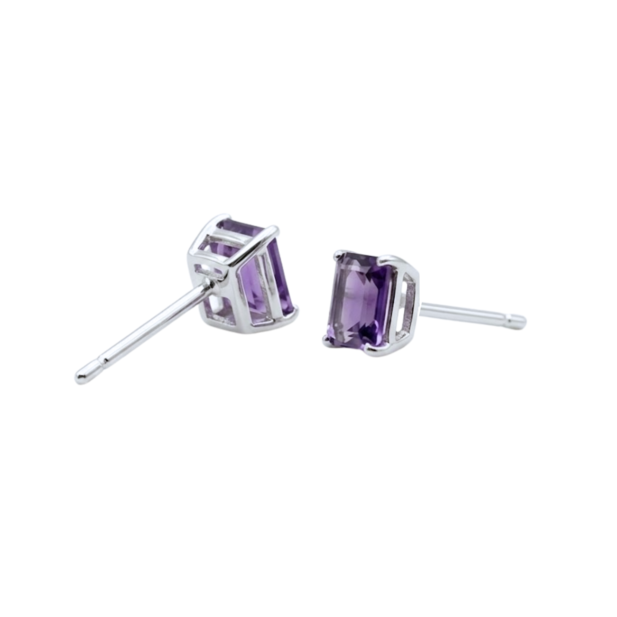 Amethyst Squared Studs