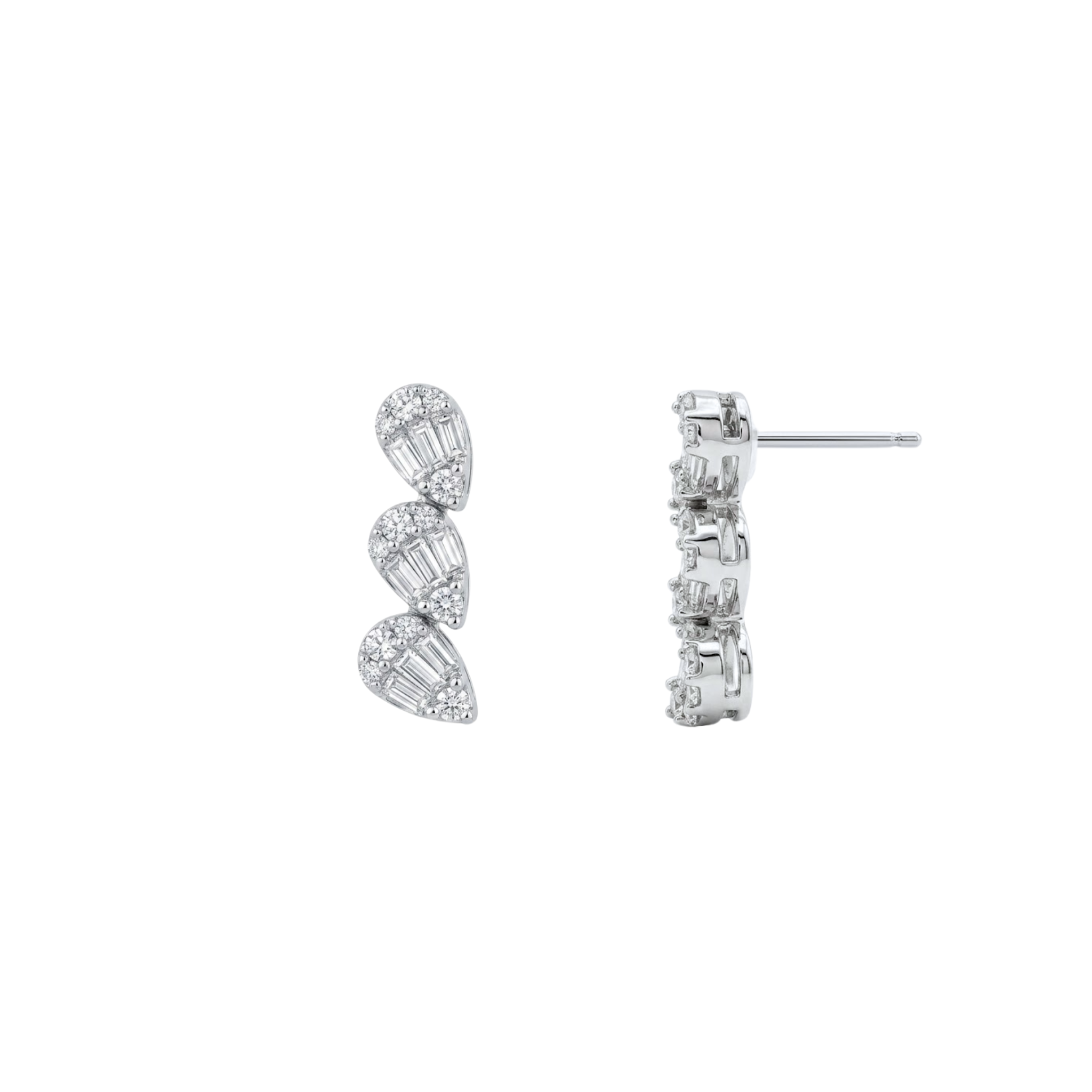 Illusion Pear Diamond Climbers