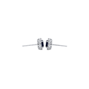 Oval Sapphire & Diamond Floral Cluster Halo Studs
