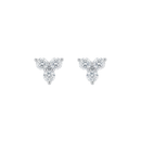 Small Diamond Clover Stud Earrings