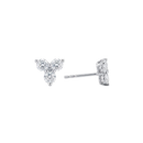 Small Diamond Clover Stud Earrings