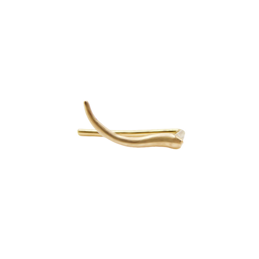 Mini Gold Clip Climber Earring