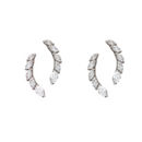 Curved Marquise Lab-Grown Diamond Earrings