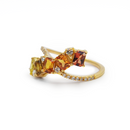 Yellow Sapphire Emerald - Cut  – Diamonds Ring