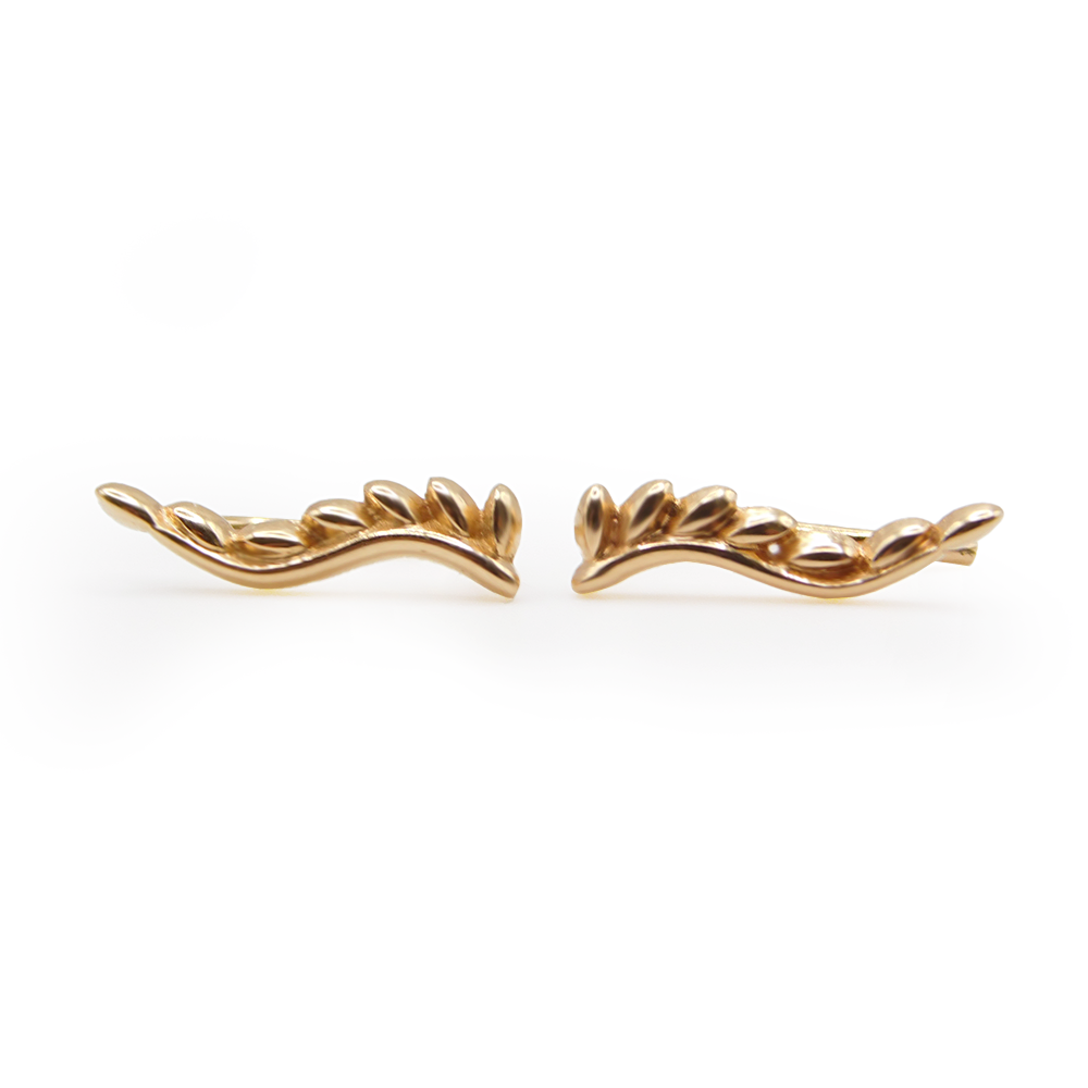 Mini Leaf Climbers – Yellow Gold