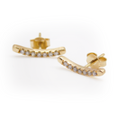 Gold & Diamond Climber Earrings