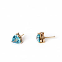 Topaz Triangle Studs