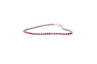 White Gold Ruby Eternity Tennis Bracelet