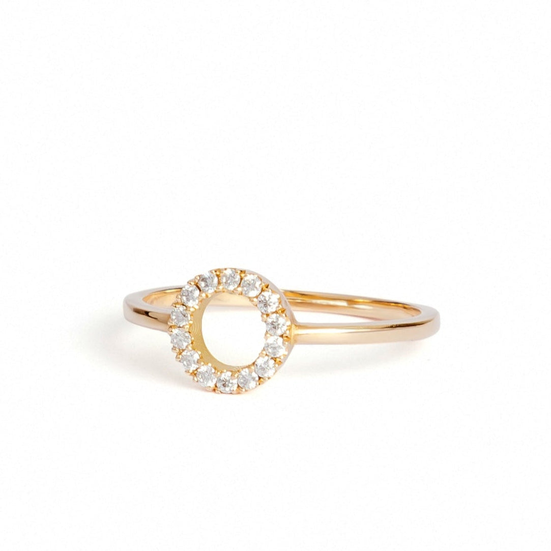 Moissanites Halo Ring