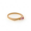 Stacking Baguette Ring - Pink Sapphire