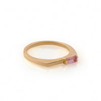 Stacking Baguette Ring - Pink Sapphire