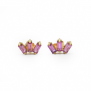 Pink Baguette Earrings